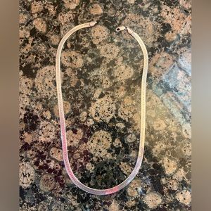 18” Sterling Silver Herringbone Necklace